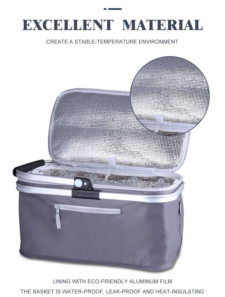 Amazon Foldable Picnic Basket Cooler Bag 5