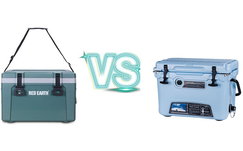Rotomold cooler and injection cooler